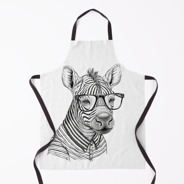 Item preview, zebra human style cute zebra with glasses & Jacket designed and sold by MaxEXP.