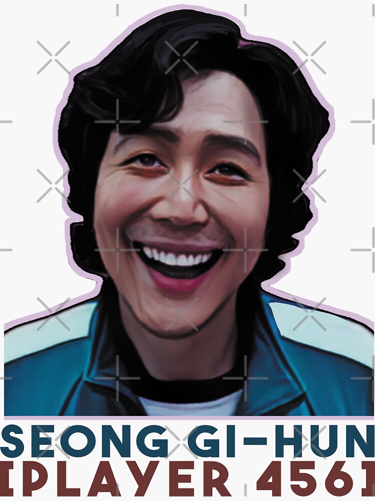 Squid Game - Player 456/ Seong Gi-Hun Sticker for Sale by VidhiVora