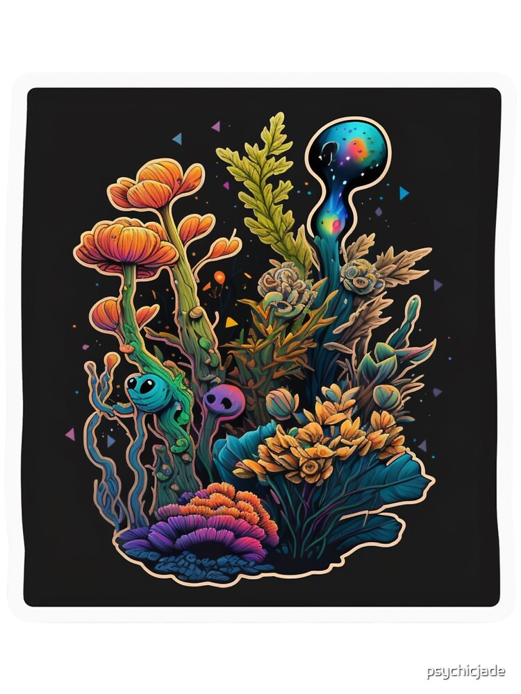 Beautiful Plant Stickers Sticker for Sale by psychicjade