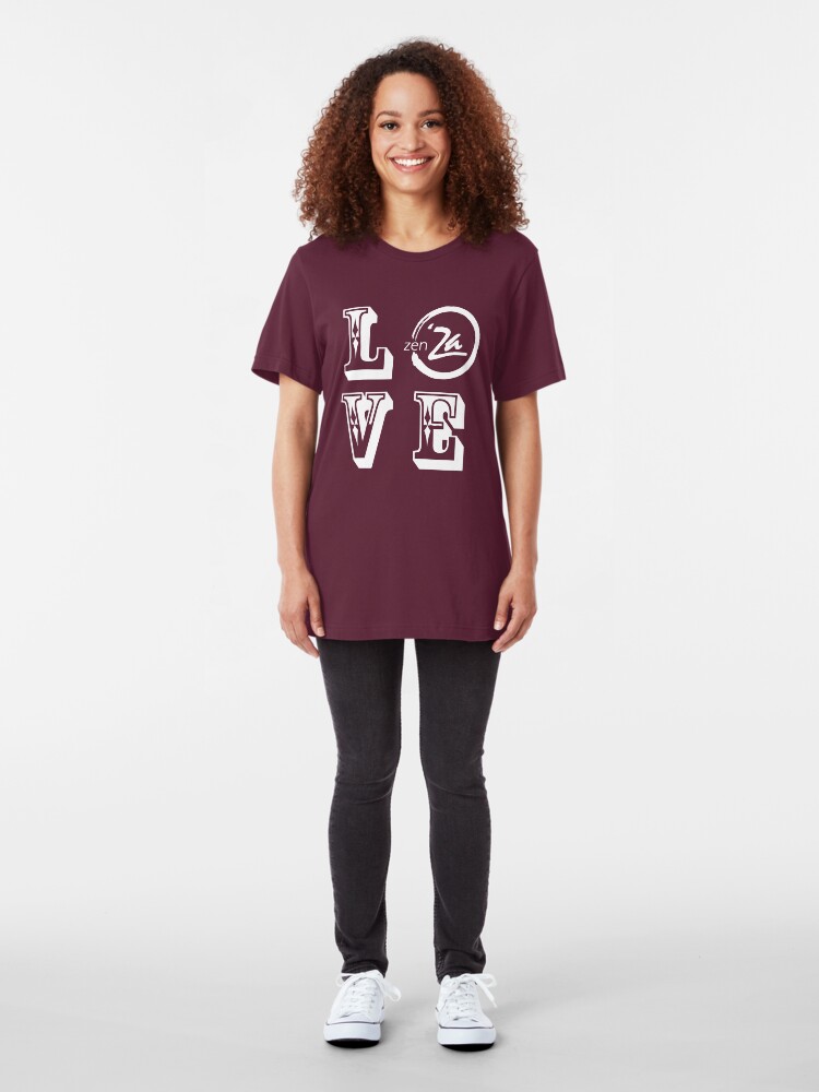 Alternate view of Love 'Za - Rosewood Slim Fit T-Shirt