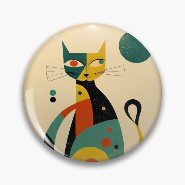 Item preview, Mid Century Cat 16 Abstract Art Print Painting Wall Decor designed and sold by winterkitty88.