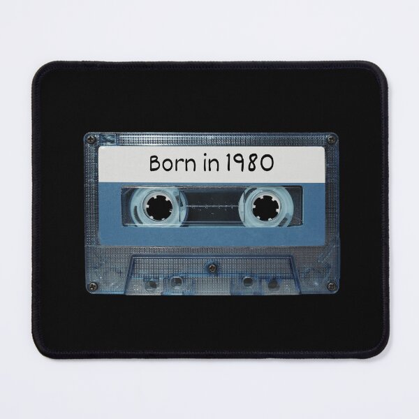 Item preview, Born in 1980 Cassette Tape Design Birthday Gift Idea designed and sold by RetroDesignsNW.