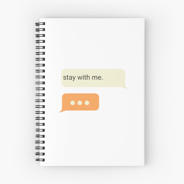 Item preview, STAY WITH ME texts chat bubble design designed and sold by Melszx.
