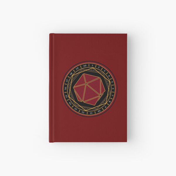 Twenty Sides of Fate (Red) Hardcover Journal