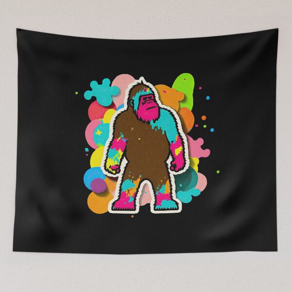 Artikelvorschau, Cute Kawaii Bigfoot - Bold Color Pop Art Design entworfen und verkauft von francodelgrando.