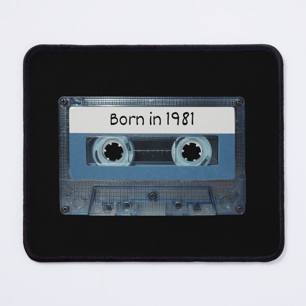 Item preview, Born in 1981 Cassette Tape Design Birthday Gift Idea designed and sold by RetroDesignsNW.