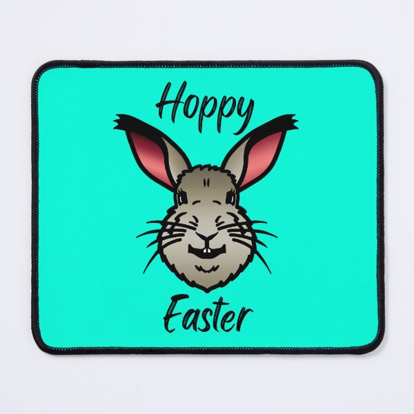 Item preview, HOPPY EASTER  - A smiling, happy bunny rabbit designed and sold by LadySquiggle.