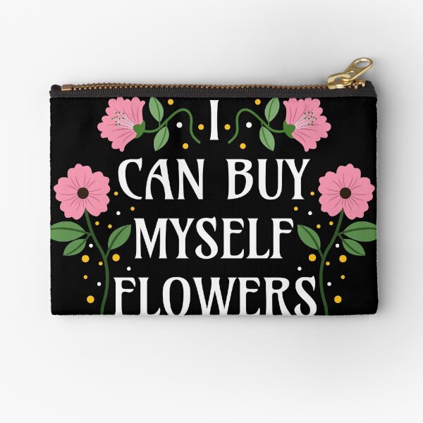 Item preview, I Can Buy Myself Flowers - Pink on Black - Self-Love Quotes designed and sold by Millusti.