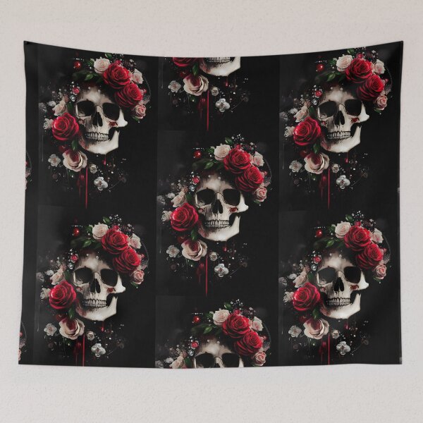 Item preview, Skull and rose design designed and sold by DopeDesign111.