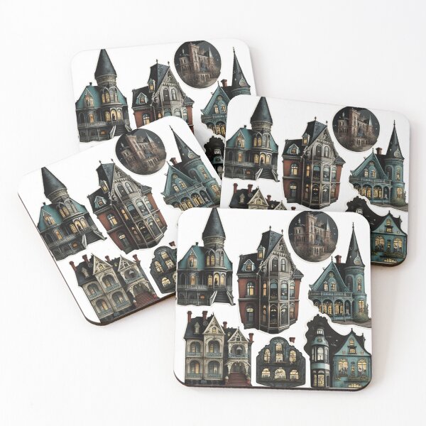 Item preview, Gothic Victorian Homes Stickers designed and sold by psychicjade.