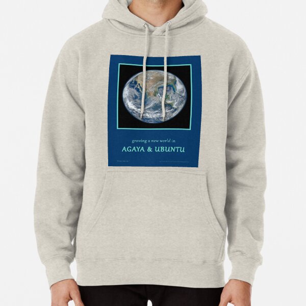 Agaya & Ubuntu Blue Marble Pullover Hoodie