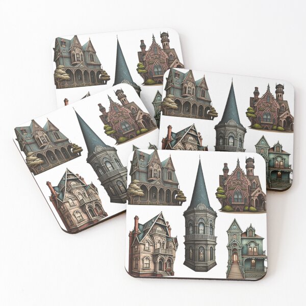 Item preview, Gothic Victorian Homes Stickers 2 designed and sold by psychicjade.