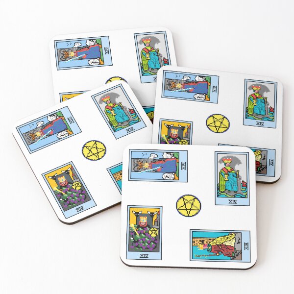 Item preview, Pixel Waite Tarot Minor Arcana Court Cards Kings - 87th Sticker Pack and Magnets designed and sold by Pixel Waite.