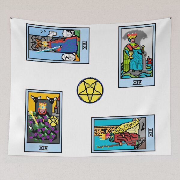Item preview, Pixel Waite Tarot Minor Arcana Court Cards Kings - 87th Sticker Pack and Magnets designed and sold by Pixel Waite.