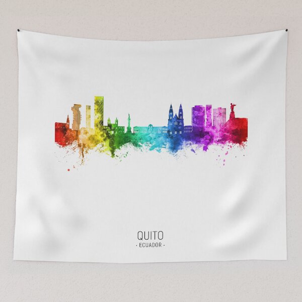 Item preview, Quito Ecuador Skyline designed and sold by ArtPrints.