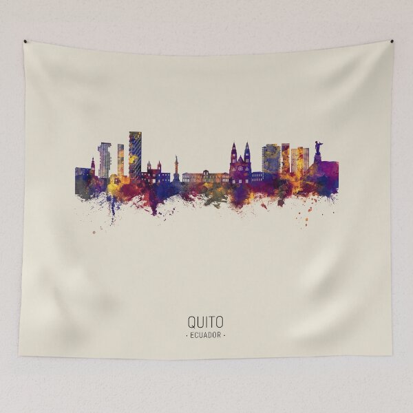 Item preview, Quito Ecuador Skyline designed and sold by ArtPrints.