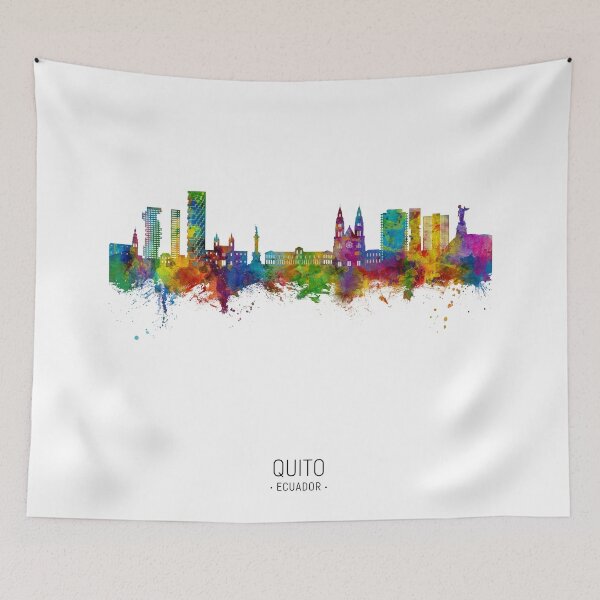 Item preview, Quito Ecuador Skyline designed and sold by ArtPrints.