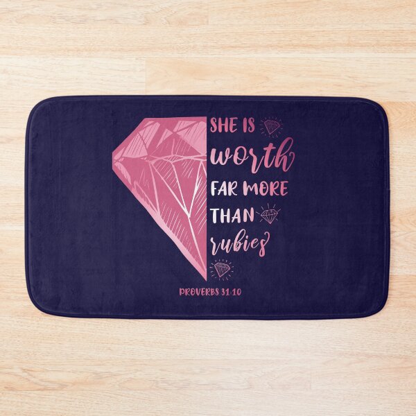 Item preview, Religious motif Bible verse Proverbs 31:10. designed and sold by Fran Fryberg.