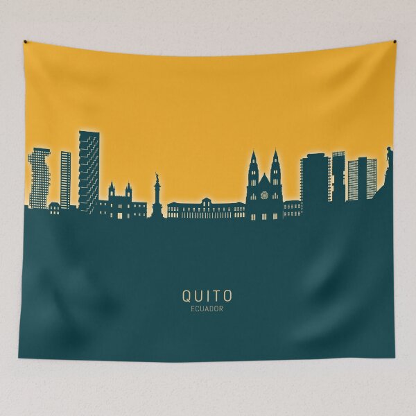 Item preview, Quito Ecuador Skyline designed and sold by ArtPrints.