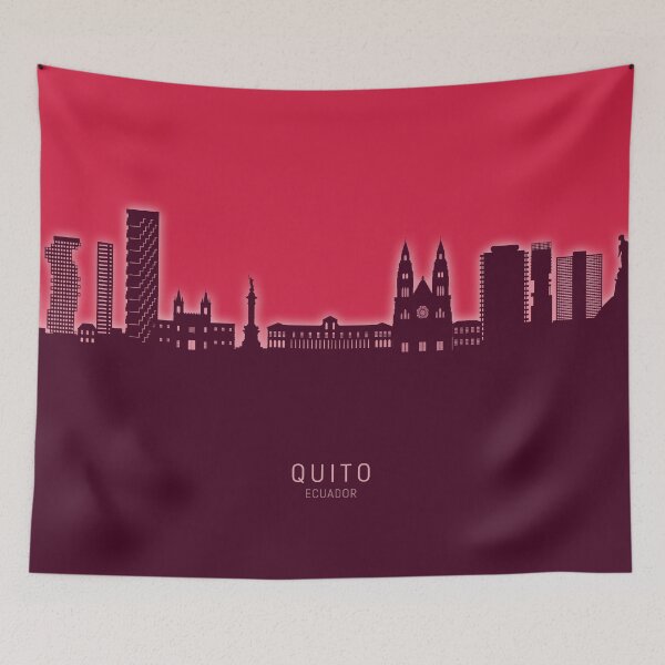 Item preview, Quito Ecuador Skyline designed and sold by ArtPrints.