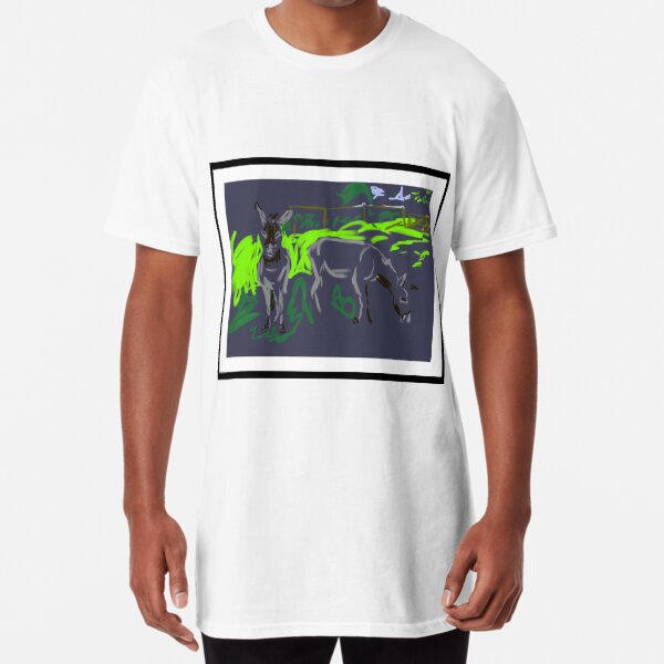 Two rescue donkeys Long T-Shirt