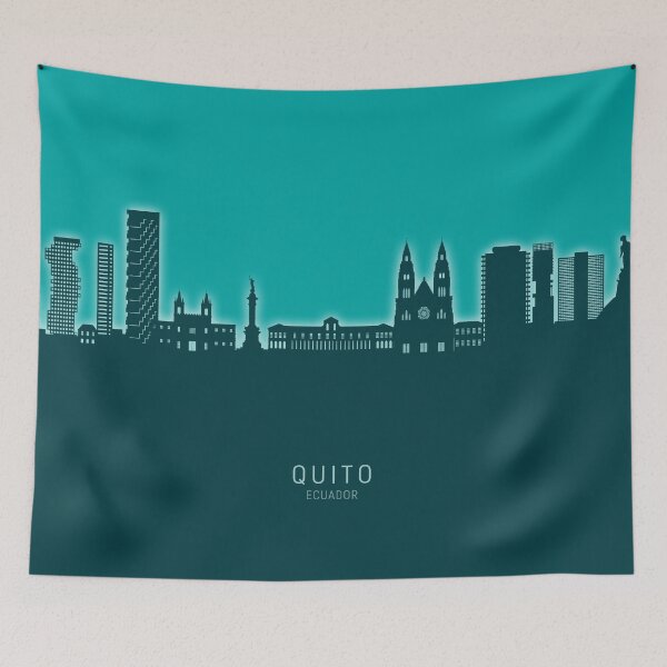 Item preview, Quito Ecuador Skyline designed and sold by ArtPrints.
