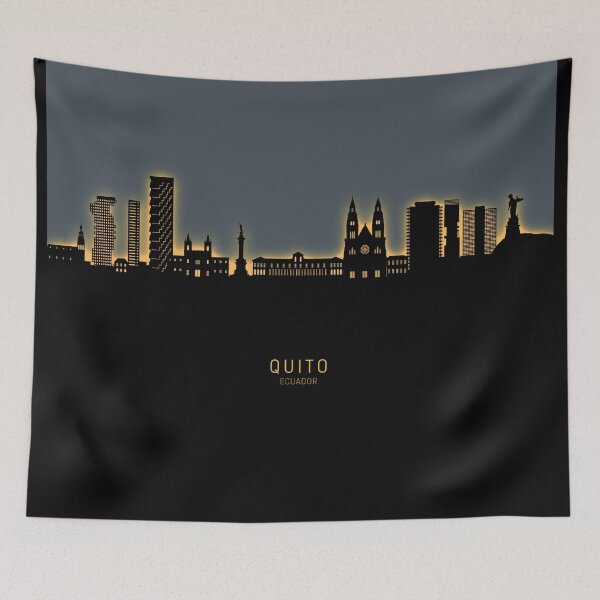Item preview, Quito Ecuador Skyline designed and sold by ArtPrints.