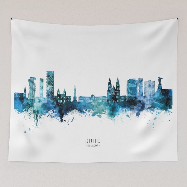 Item preview, Quito Ecuador Skyline designed and sold by ArtPrints.