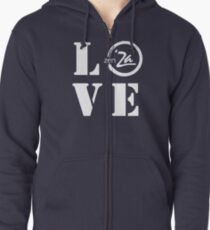 Love 'Za - Stencil Zipped Hoodie