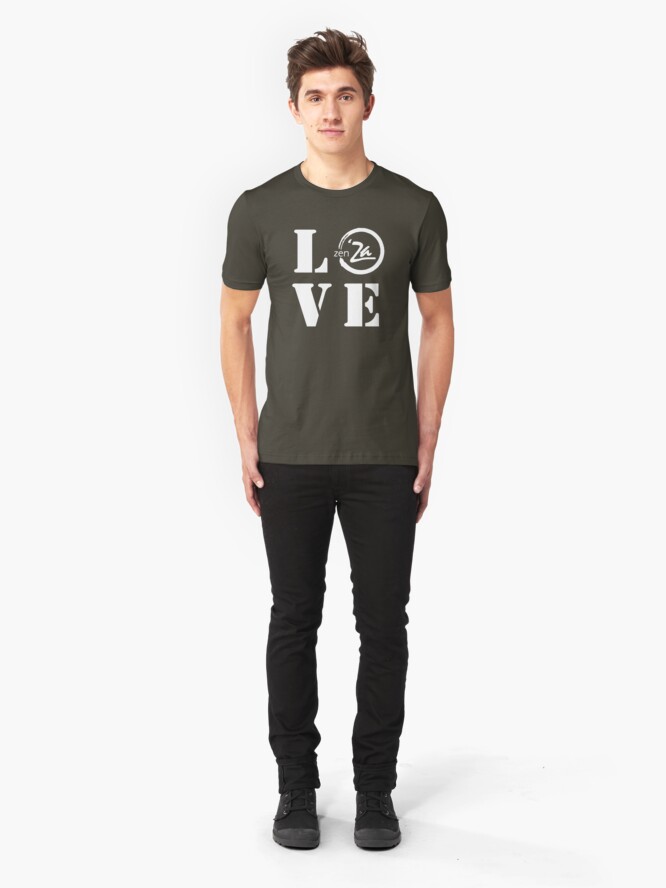 Alternate view of Love 'Za - Stencil Slim Fit T-Shirt