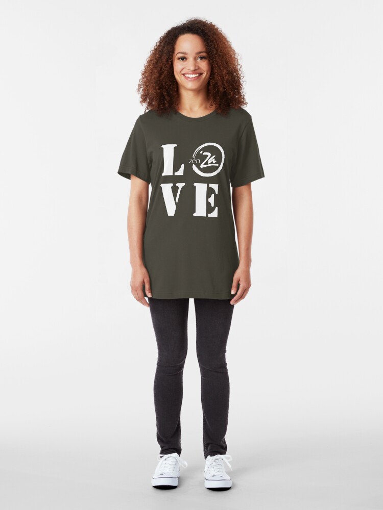 Alternate view of Love 'Za - Stencil Slim Fit T-Shirt