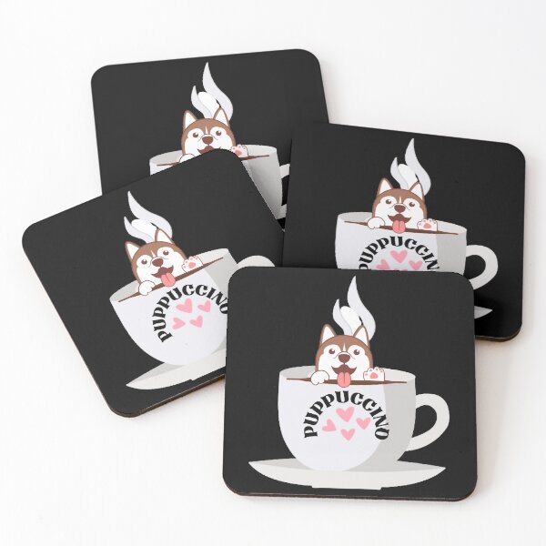 Item preview, Puppuccino-Costa-Stickers designed and sold by WalkingInNa.