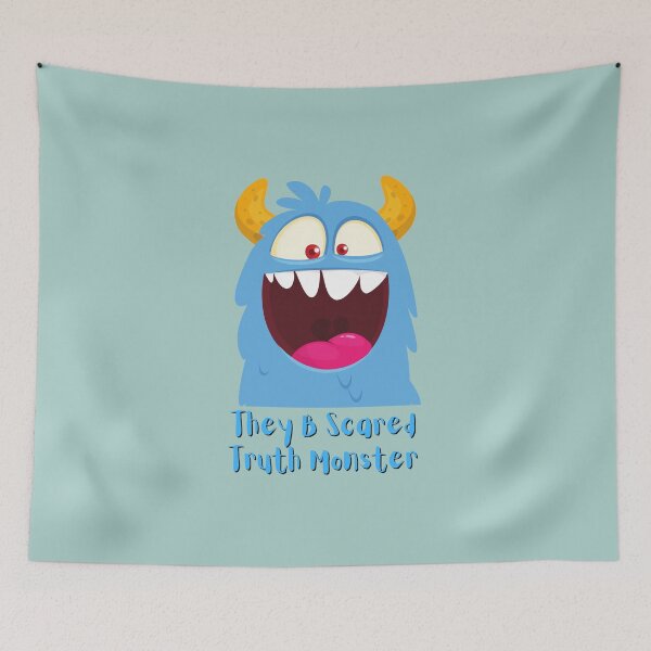 Item preview, They Be Scared Truth Monster. For a conspiracy theorist, for a friend, for a truther. designed and sold by Wentoo.