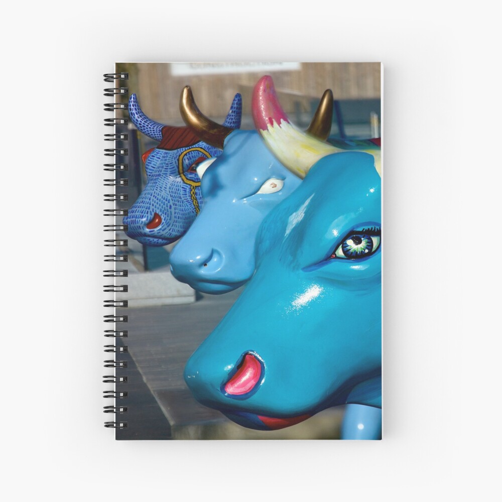 Three Cows on Parade, Ebrington Sq, Derry Spiral Notebook