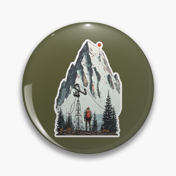 Item preview, Person with a Backpack Hiking in the Mountains designed and sold by quick-drops.