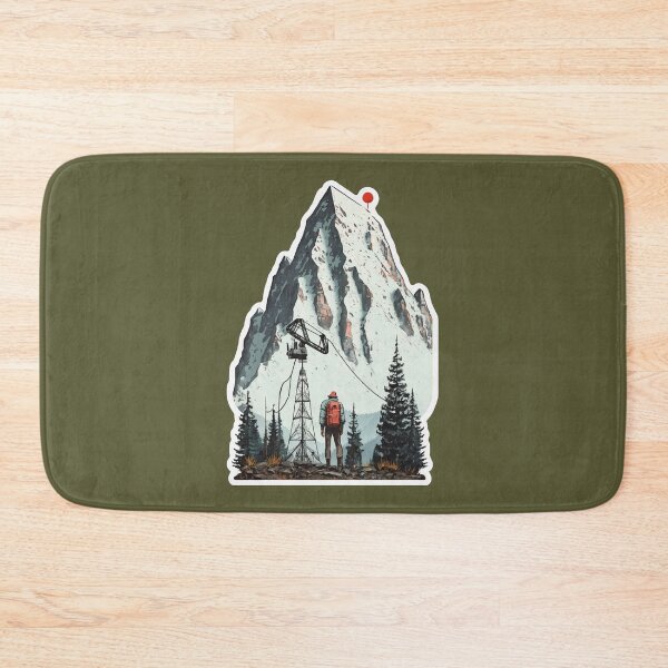 Item preview, Person with a Backpack Hiking in the Mountains designed and sold by quick-drops.