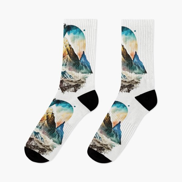 Item preview, Futuristic Mountains with Big Moon in the Background designed and sold by quick-drops.