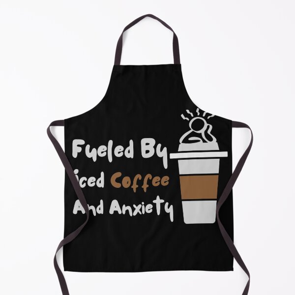 Artikelvorschau, Angetrieben von Eiskaffee und Angst entworfen und verkauft von Stuffspot.