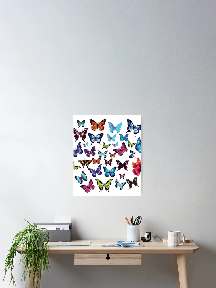 Thumbnail 2 of 3, Poster, Butterfly Pattern designed and sold by BusyIsaWork.