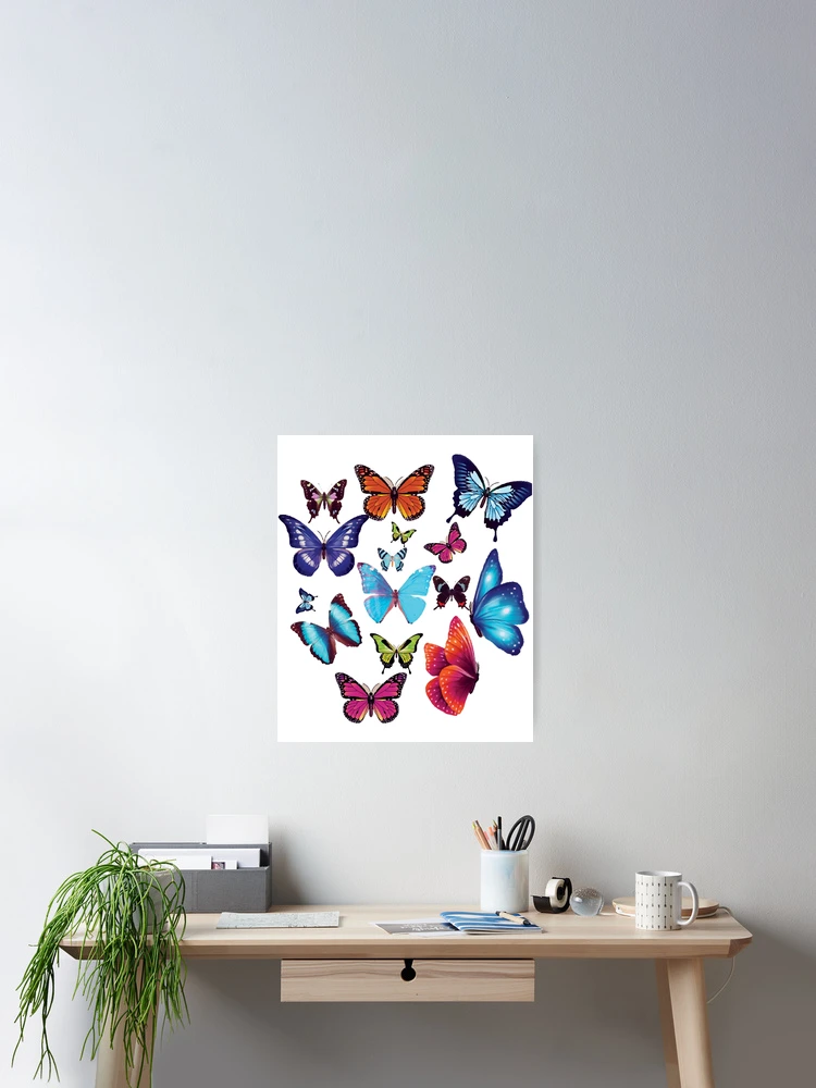 Thumbnail 2 of 3, Poster, Butterfly Pattern designed and sold by BusyIsaWork.