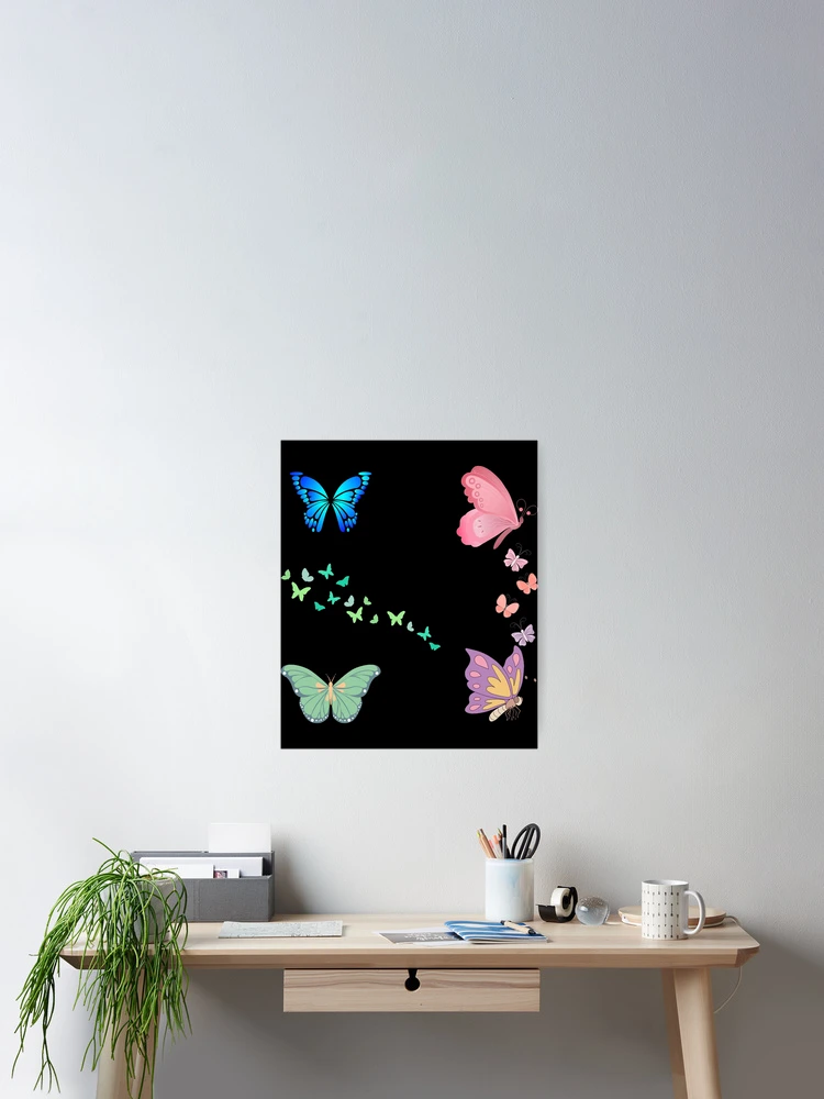 Thumbnail 2 of 3, Poster, Butterfly Pattern designed and sold by BusyIsaWork.