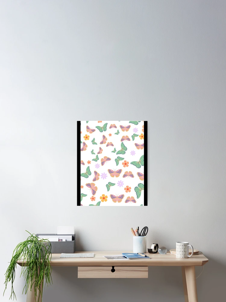 Thumbnail 2 of 3, Poster, Butterfly Pattern designed and sold by BusyIsaWork.