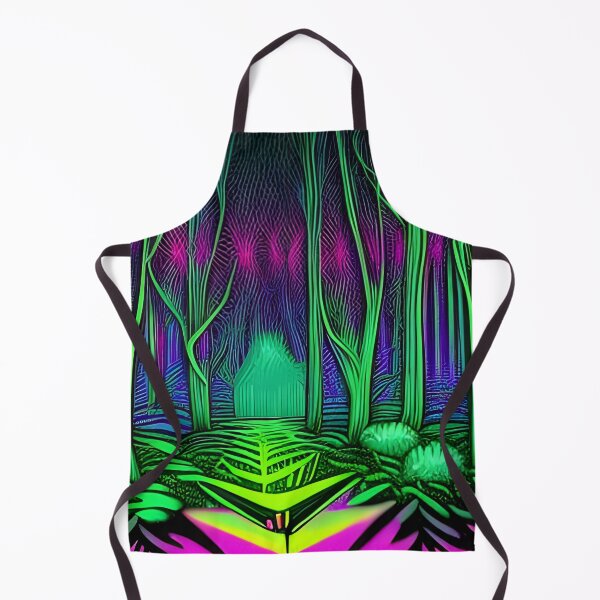 Aperçu de l'œuvre Neon Psychedelic Landscape créée et vendue par brandway.
