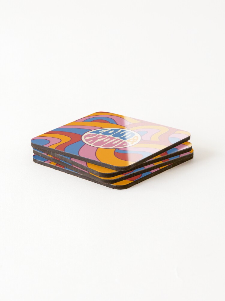 Thumbnail 4 of 5, Coasters (Set of 4), Colorful Pattern designed and sold by Patternomania.