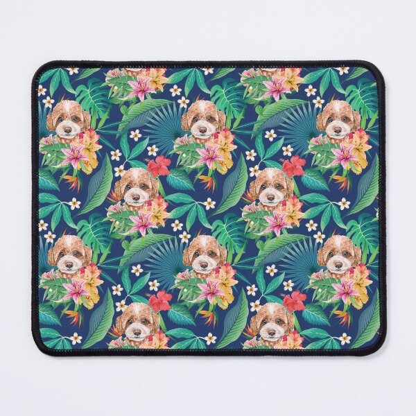 Item preview, Tropical Red White Toy Poodle designed and sold by lulupetart.