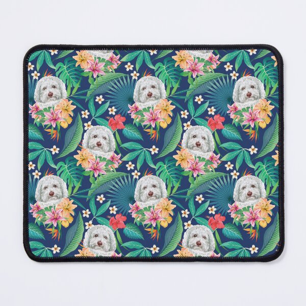 Item preview, Tropical White Toy Poodle designed and sold by lulupetart.