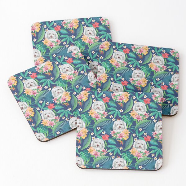 Item preview, Tropical White Toy Poodle  designed and sold by lulupetart.
