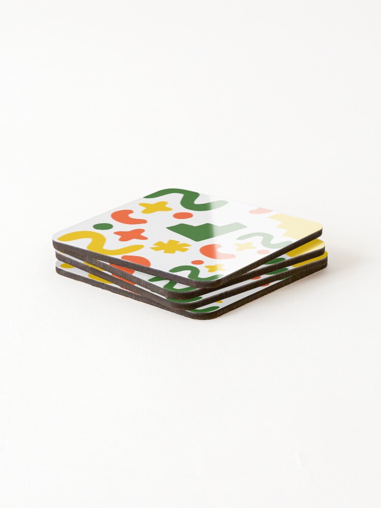 Thumbnail 4 of 5, Coasters (Set of 4), Summer Style Colorful Pattern designed and sold by Patternomania.