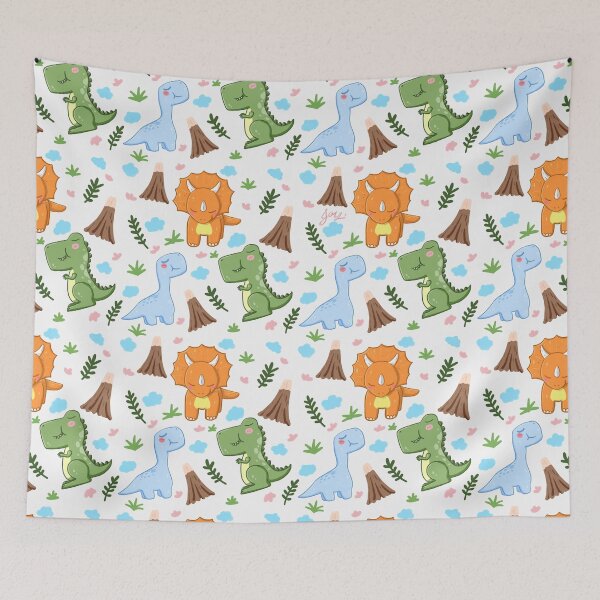 Item preview, Colorful Dinosaurs Pattern designed and sold by Patternomania.