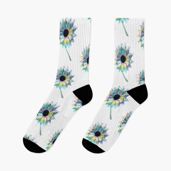 Item preview, iridescent metallic crystal colorful daisy flower designed and sold by rockate.